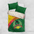 Guinea Bissau Bedding Set with Green Yellow Red Swirl Design - Wonder Print Shop