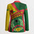 Guinea Bissau Blazer with Green Yellow Red Swirl Design - Wonder Print Shop
