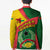 Guinea Bissau Blazer with Green Yellow Red Swirl Design - Wonder Print Shop