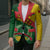 Guinea Bissau Blazer with Green Yellow Red Swirl Design - Wonder Print Shop