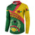 Guinea Bissau Button Sweatshirt with Green Yellow Red Swirl Design - Wonder Print Shop