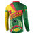 Guinea Bissau Button Sweatshirt with Green Yellow Red Swirl Design - Wonder Print Shop