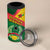 Guinea Bissau 4 in 1 Can Cooler Tumbler with Green Yellow Red Swirl Design - Wonder Print Shop