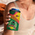 Guinea Bissau 4 in 1 Can Cooler Tumbler with Green Yellow Red Swirl Design - Wonder Print Shop