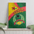 Guinea Bissau Canvas Wall Art with Green Yellow Red Swirl Design - Wonder Print Shop