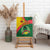 Guinea Bissau Canvas Wall Art with Green Yellow Red Swirl Design - Wonder Print Shop