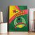Guinea Bissau Canvas Wall Art with Green Yellow Red Swirl Design - Wonder Print Shop
