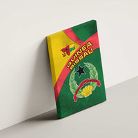 Guinea Bissau Canvas Wall Art with Green Yellow Red Swirl Design - Wonder Print Shop