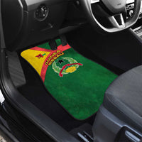 Guinea Bissau Car Mats with Green Yellow Red Swirl Design - Wonder Print Shop