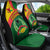 Guinea Bissau Car Seat Cover with Green Yellow Red Swirl Design - Wonder Print Shop