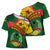 Guinea Bissau Cross Shoulder Shirt with Green Yellow Red Swirl Design - Wonder Print Shop