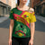 Guinea Bissau Cross Shoulder Shirt with Green Yellow Red Swirl Design - Wonder Print Shop