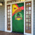 Guinea Bissau Door Cover with Green Yellow Red Swirl Design - Wonder Print Shop