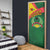 Guinea Bissau Door Cover with Green Yellow Red Swirl Design - Wonder Print Shop