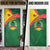 Guinea Bissau Door Cover with Green Yellow Red Swirl Design - Wonder Print Shop