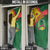 Guinea Bissau Door Cover with Green Yellow Red Swirl Design - Wonder Print Shop
