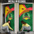 Guinea Bissau Door Cover with Green Yellow Red Swirl Design - Wonder Print Shop