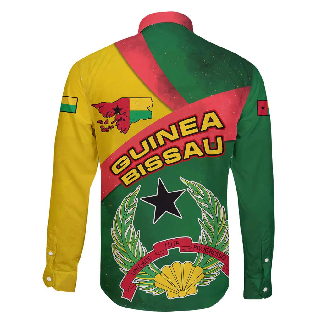 Guinea Bissau Family Matching Mermaid Dress and Hawaiian Shirt with Green Yellow Red Swirl Design - Wonder Print Shop
