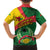 Guinea Bissau Family Matching Summer Maxi Dress and Hawaiian Shirt with Green Yellow Red Swirl Design - Wonder Print Shop
