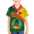 Guinea Bissau Family Matching Summer Maxi Dress and Hawaiian Shirt with Green Yellow Red Swirl Design - Wonder Print Shop