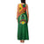 Guinea Bissau Family Matching Tank Maxi Dress and Hawaiian Shirt with Green Yellow Red Swirl Design - Wonder Print Shop