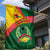 Guinea Bissau Garden Flag with Green Yellow Red Swirl Design - Wonder Print Shop