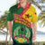 Guinea Bissau Hawaiian Shirt with Green Yellow Red Swirl Design - Wonder Print Shop