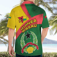 Guinea Bissau Hawaiian Shirt with Green Yellow Red Swirl Design - Wonder Print Shop