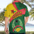 Guinea Bissau Hawaiian Shirt with Green Yellow Red Swirl Design - Wonder Print Shop