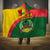 Guinea Bissau Hooded Blanket with Green Yellow Red Swirl Design - Wonder Print Shop