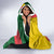 Guinea Bissau Hooded Blanket with Green Yellow Red Swirl Design - Wonder Print Shop