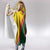 Guinea Bissau Hooded Blanket with Green Yellow Red Swirl Design - Wonder Print Shop