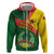 Guinea Bissau Hoodie with Green Yellow Red Swirl Design - Wonder Print Shop