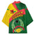 Guinea Bissau Kimono with Green Yellow Red Swirl Design - Wonder Print Shop