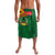 Guinea Bissau Lavalava with Green Yellow Red Swirl Design - Wonder Print Shop