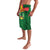 Guinea Bissau Lavalava with Green Yellow Red Swirl Design - Wonder Print Shop