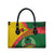 Guinea Bissau Leather Bag with Green Yellow Red Swirl Design - Wonder Print Shop