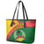 Guinea Bissau Leather Tote Bag with Green Yellow Red Swirl Design - Wonder Print Shop