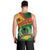 Guinea Bissau Men Tank Top with Green Yellow Red Swirl Design - Wonder Print Shop