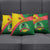 Guinea Bissau Pillow Cover with Green Yellow Red Swirl Design - Wonder Print Shop