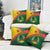 Guinea Bissau Pillow Cover with Green Yellow Red Swirl Design - Wonder Print Shop