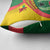 Guinea Bissau Pillow Cover with Green Yellow Red Swirl Design - Wonder Print Shop