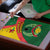 Guinea Bissau Puzzle with Green Yellow Red Swirl Design - Wonder Print Shop