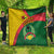 Guinea Bissau Quilt with Green Yellow Red Swirl Design - Wonder Print Shop