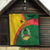 Guinea Bissau Quilt with Green Yellow Red Swirl Design - Wonder Print Shop