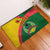 Guinea Bissau Rubber Doormat with Green Yellow Red Swirl Design - Wonder Print Shop