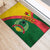 Guinea Bissau Rubber Doormat with Green Yellow Red Swirl Design - Wonder Print Shop