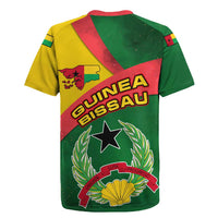 Guinea Bissau Rugby Jersey with Green Yellow Red Swirl Design - Wonder Print Shop