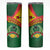 Guinea Bissau Skinny Tumbler with Green Yellow Red Swirl Design - Wonder Print Shop