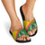 Guinea Bissau Slide Sandals with Green Yellow Red Swirl Design - Wonder Print Shop